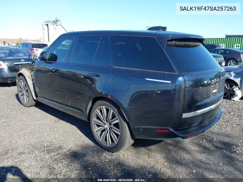 2025 Land Rover Range Rover P550E Autobiography VIN: SALK19F47SA257263 Lot: 45441825