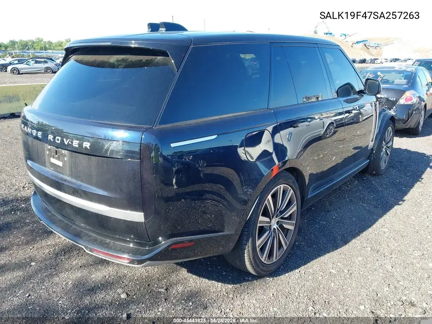 2025 Land Rover Range Rover P550E Autobiography VIN: SALK19F47SA257263 Lot: 45441825