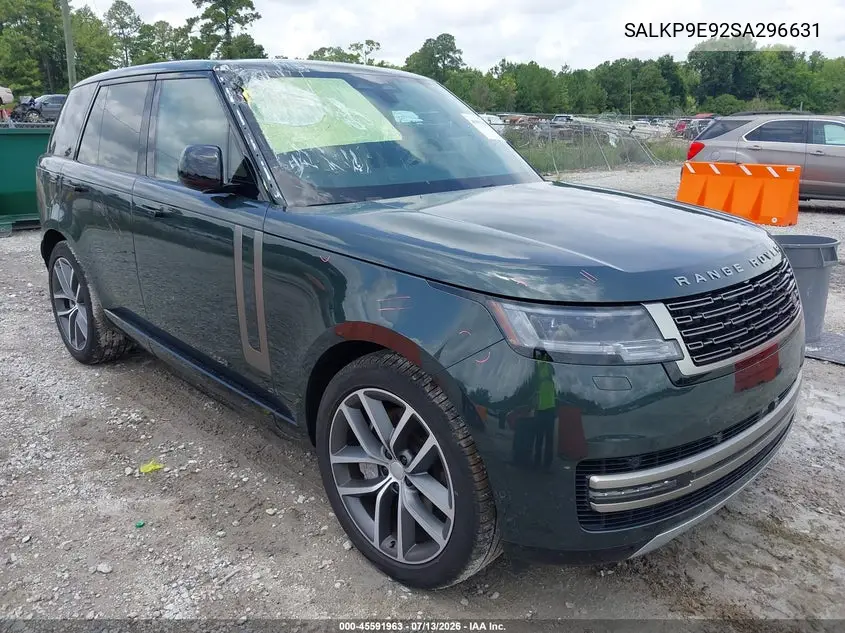 2025 Land Rover Range Rover P530 Se VIN: SALKP9E92SA296631 Lot: 45591963