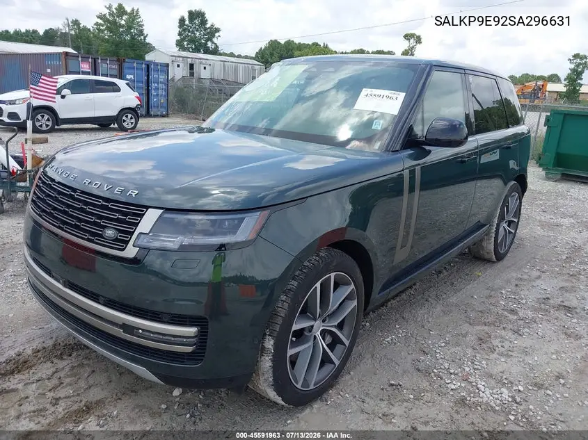 2025 Land Rover Range Rover P530 Se VIN: SALKP9E92SA296631 Lot: 45591963