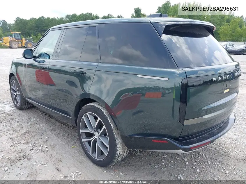2025 Land Rover Range Rover P530 Se VIN: SALKP9E92SA296631 Lot: 45591963