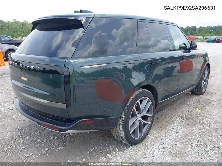 2025 Land Rover Range Rover P530 Se VIN: SALKP9E92SA296631 Lot: 45591963