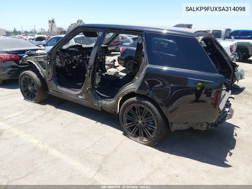 2025 Land Rover Range Rover P400 Se VIN: SALKP9FUXSA314098 Lot: 45597275