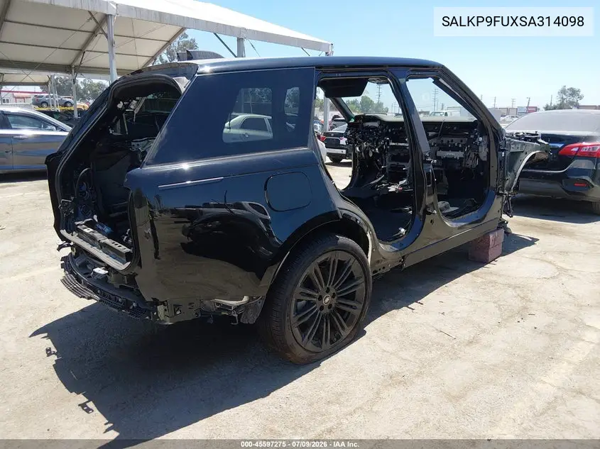 2025 Land Rover Range Rover P400 Se VIN: SALKP9FUXSA314098 Lot: 45597275