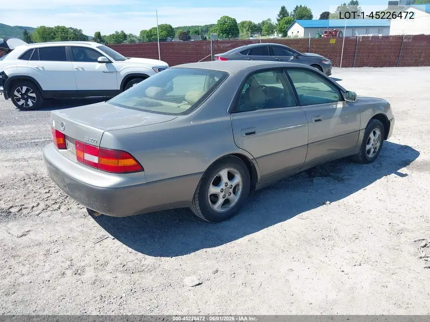 1999 Lexus Es 300 VIN: JT8BF28G5X0231831 Lot: 45226472