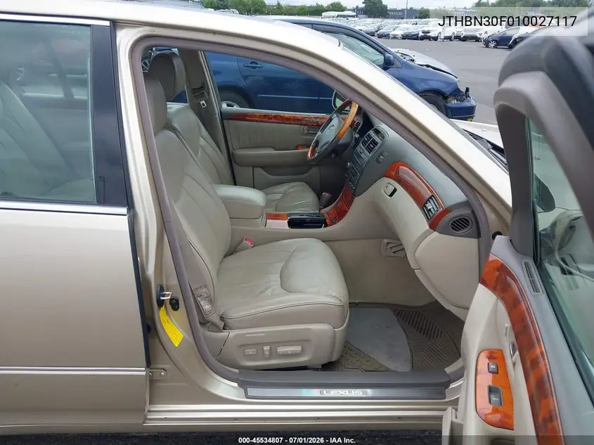 2001 Lexus Ls 430 VIN: JTHBN30F010027117 Lot: 45534807