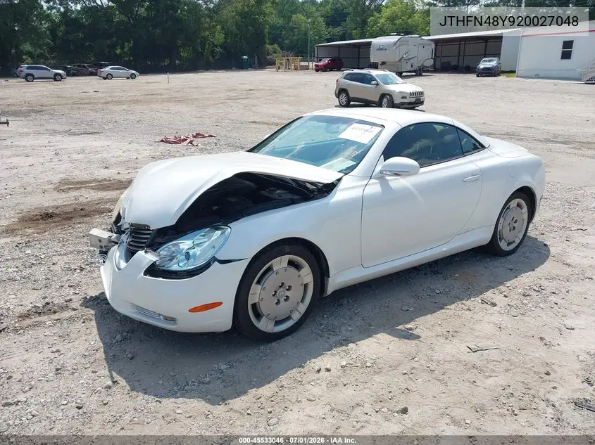 2002 Lexus Sc 430 VIN: JTHFN48Y920027048 Lot: 45533046