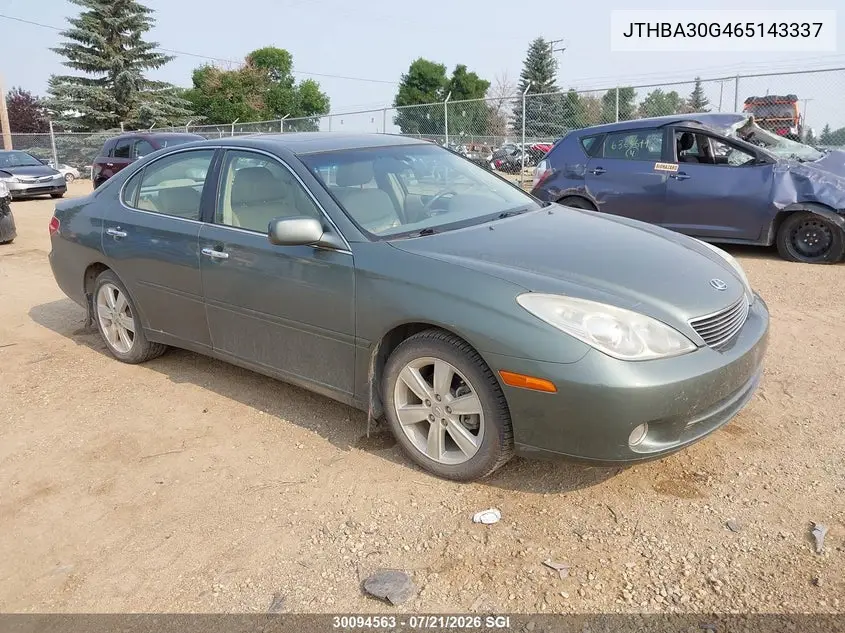 2006 Lexus Es 330 VIN: JTHBA30G465143337 Lot: 30094563