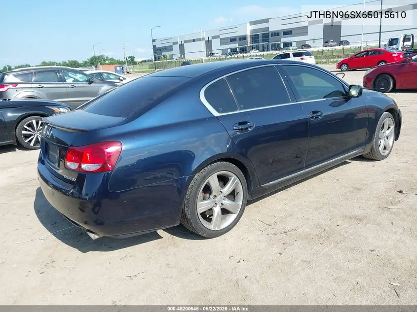 2006 Lexus Gs 430 VIN: JTHBN96SX65015610 Lot: 45200645