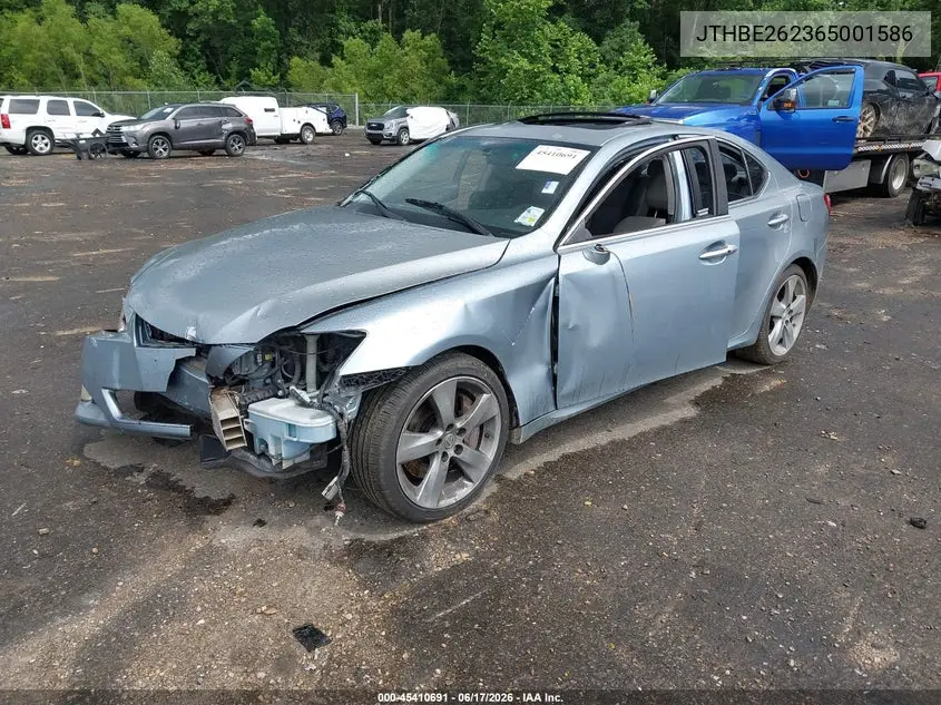 2006 Lexus Is 350 VIN: JTHBE262365001586 Lot: 45410691