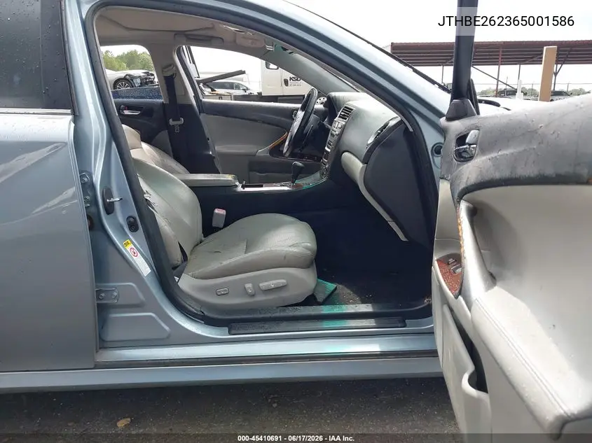 2006 Lexus Is 350 VIN: JTHBE262365001586 Lot: 45410691