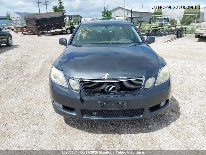 2007 Lexus Gs 350 VIN: JTHCE96S270009660 Lot: 20263357