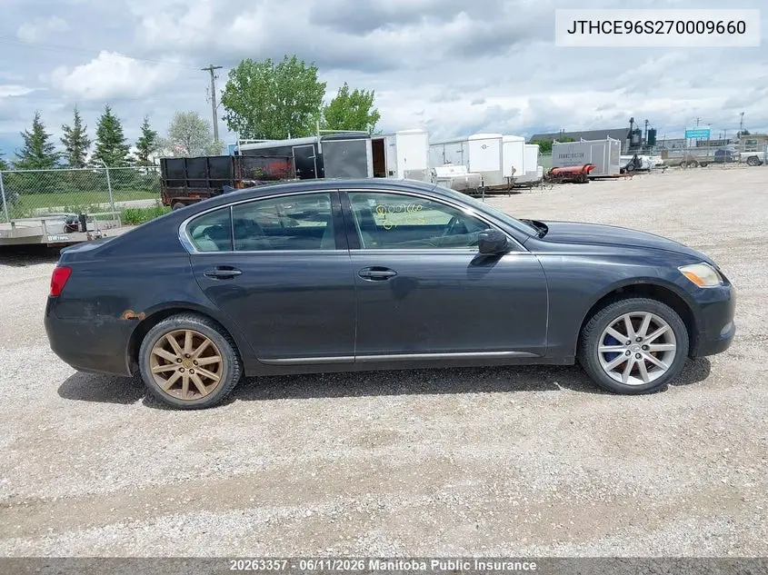 2007 Lexus Gs 350 VIN: JTHCE96S270009660 Lot: 20263357