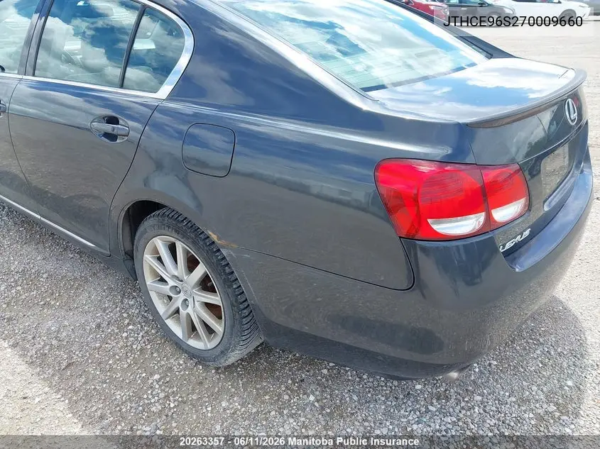 2007 Lexus Gs 350 VIN: JTHCE96S270009660 Lot: 20263357