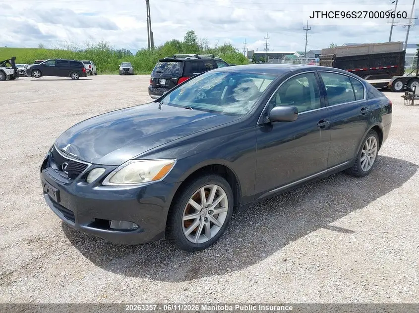 2007 Lexus Gs 350 VIN: JTHCE96S270009660 Lot: 20263357