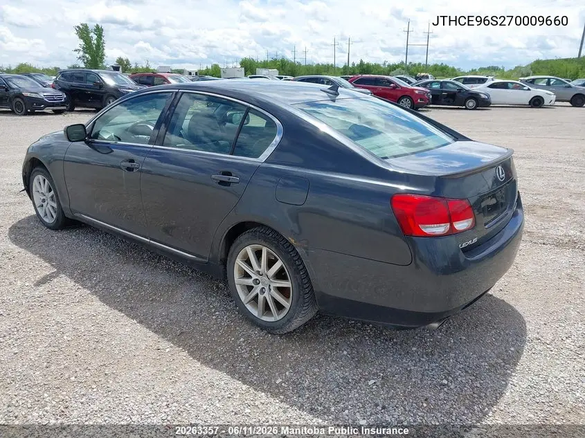 2007 Lexus Gs 350 VIN: JTHCE96S270009660 Lot: 20263357