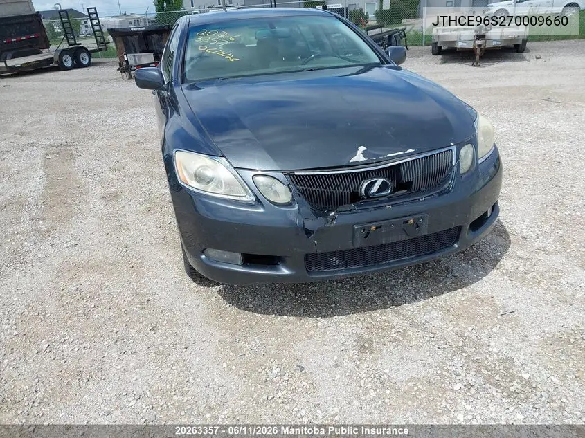 2007 Lexus Gs 350 VIN: JTHCE96S270009660 Lot: 20263357