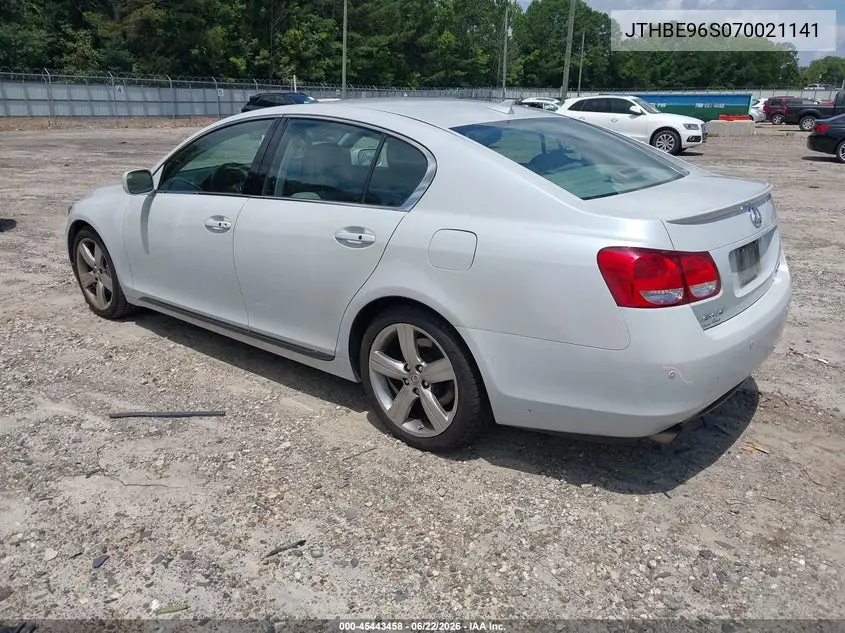 2007 Lexus Gs 350 VIN: JTHBE96S070021141 Lot: 45443458