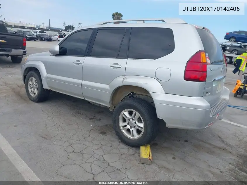 2007 Lexus Gx 470 VIN: JTJBT20X170142406 Lot: 45540545