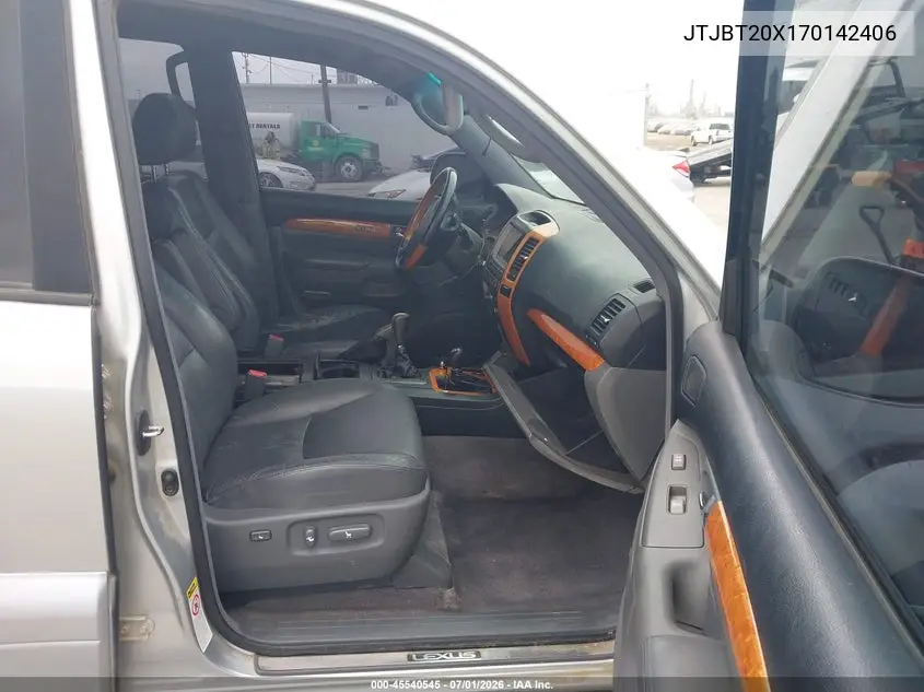 2007 Lexus Gx 470 VIN: JTJBT20X170142406 Lot: 45540545