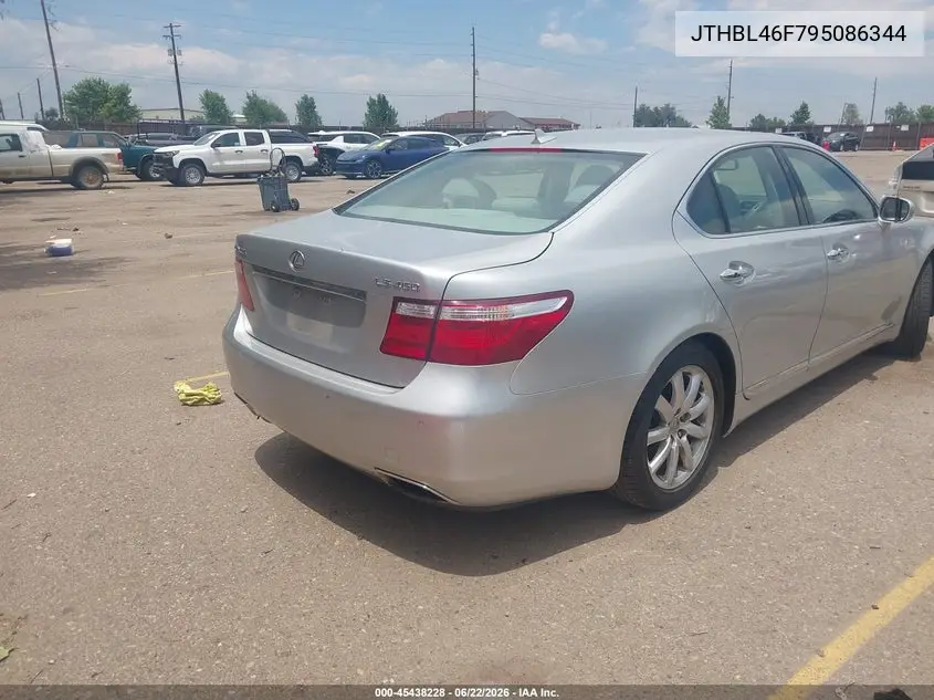 2009 Lexus Ls 460 VIN: JTHBL46F795086344 Lot: 45438228