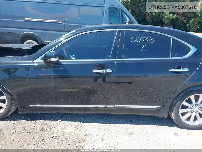 2010 Lexus Ls 460 VIN: JTHCL5EF4A5007616 Lot: 45465482