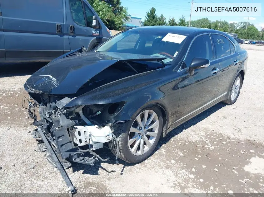 2010 Lexus Ls 460 VIN: JTHCL5EF4A5007616 Lot: 45465482