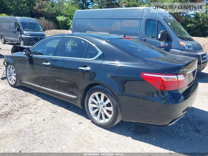 2010 Lexus Ls 460 VIN: JTHCL5EF4A5007616 Lot: 45465482