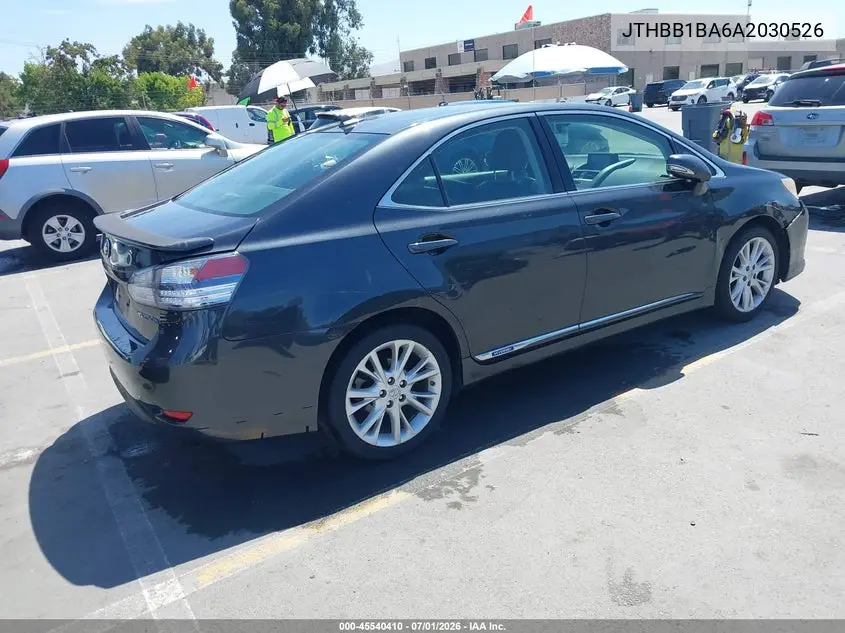 2010 Lexus Hs 250H Premium VIN: JTHBB1BA6A2030526 Lot: 45540410