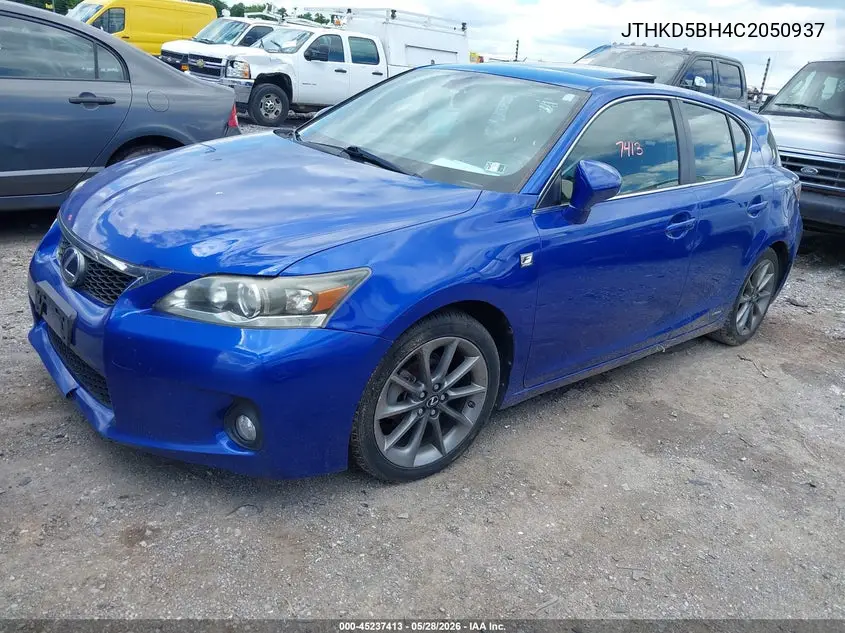 2012 Lexus Ct 200H Premium VIN: JTHKD5BH4C2050937 Lot: 45237413