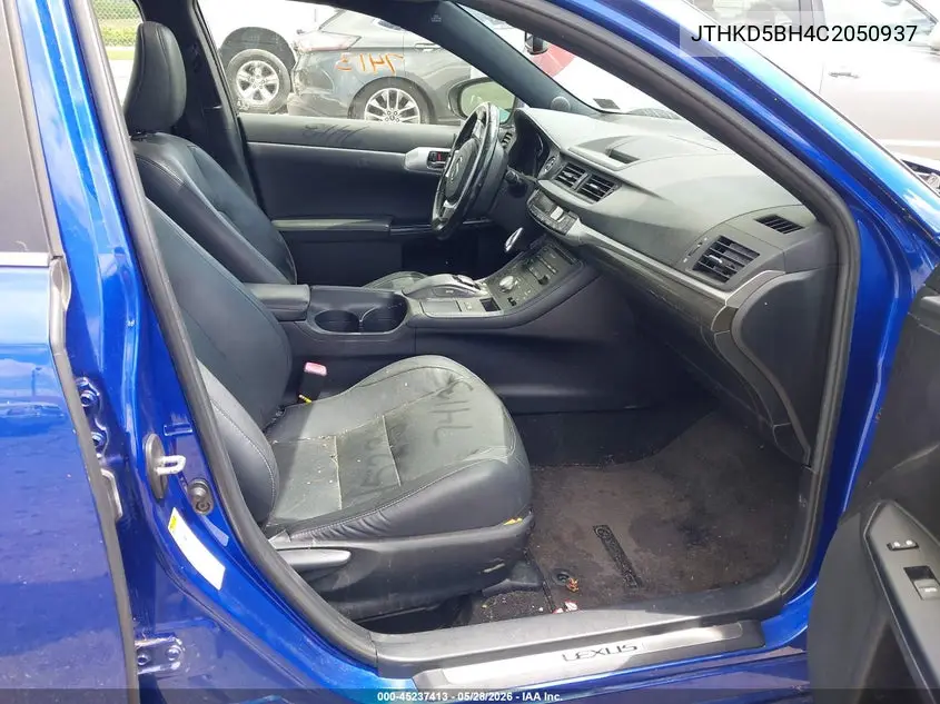 2012 Lexus Ct 200H Premium VIN: JTHKD5BH4C2050937 Lot: 45237413