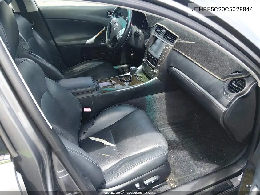 2012 Lexus Is 350 VIN: JTHBE5C20C5028844 Lot: 45258487