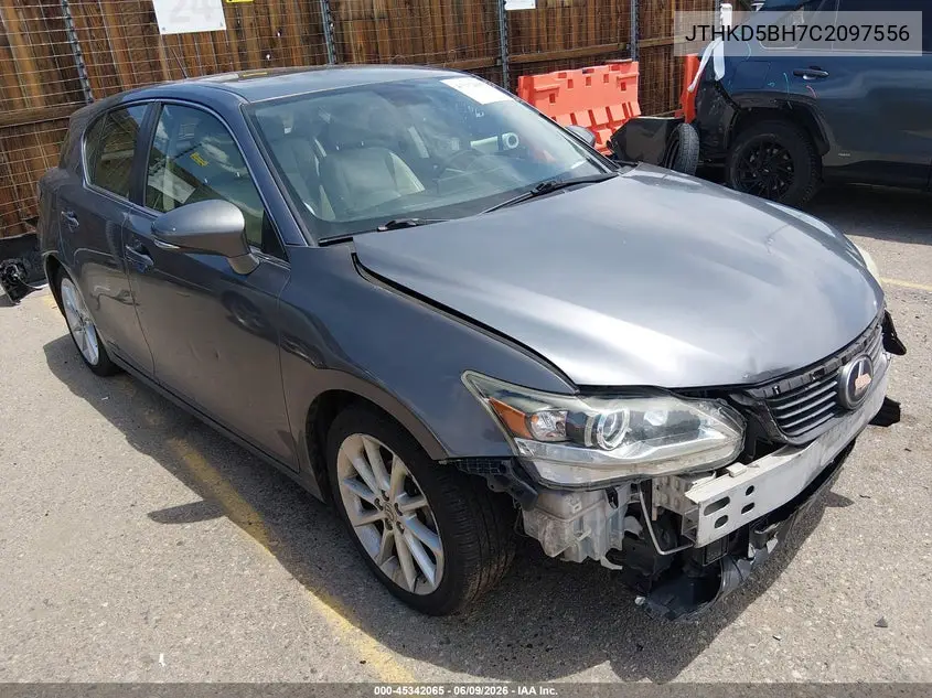 2012 Lexus Ct 200H Premium VIN: JTHKD5BH7C2097556 Lot: 45342065