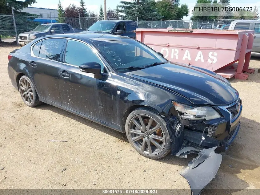 2013 Lexus Gs 350 VIN: JTHBE1BL7D5006473 Lot: 30081575