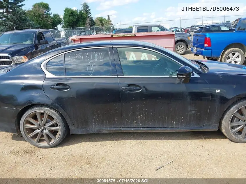 2013 Lexus Gs 350 VIN: JTHBE1BL7D5006473 Lot: 30081575