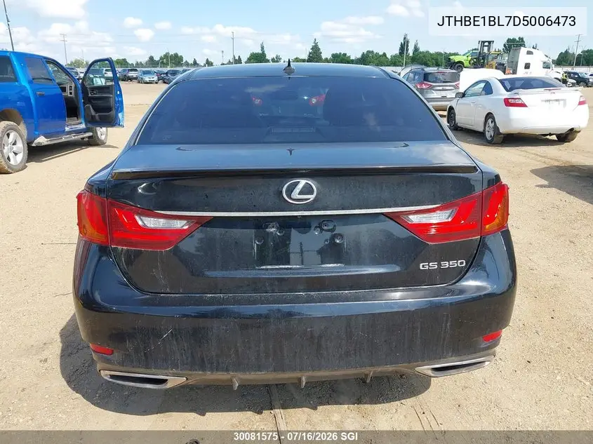 2013 Lexus Gs 350 VIN: JTHBE1BL7D5006473 Lot: 30081575