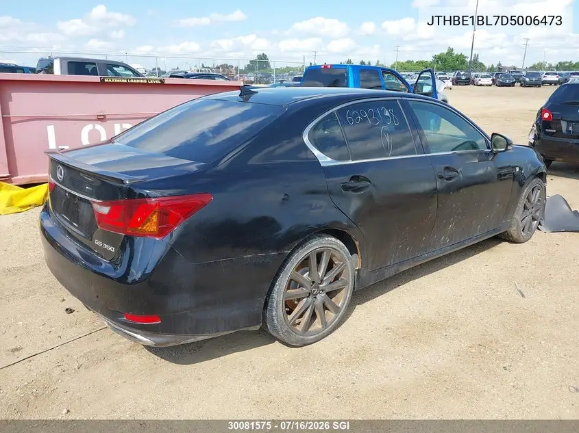 2013 Lexus Gs 350 VIN: JTHBE1BL7D5006473 Lot: 30081575