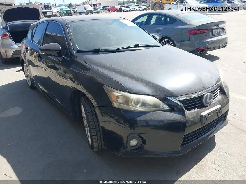2013 Lexus Ct 200H VIN: JTHKD5BHXD2126341 Lot: 45238690