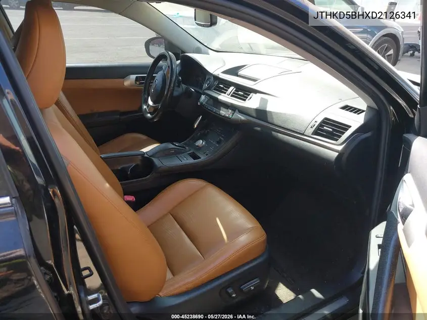 2013 Lexus Ct 200H VIN: JTHKD5BHXD2126341 Lot: 45238690