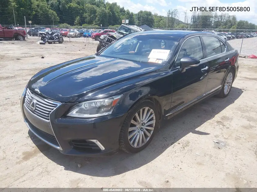 2013 Lexus Ls 460 L VIN: JTHDL5EF8D5005800 Lot: 45408683