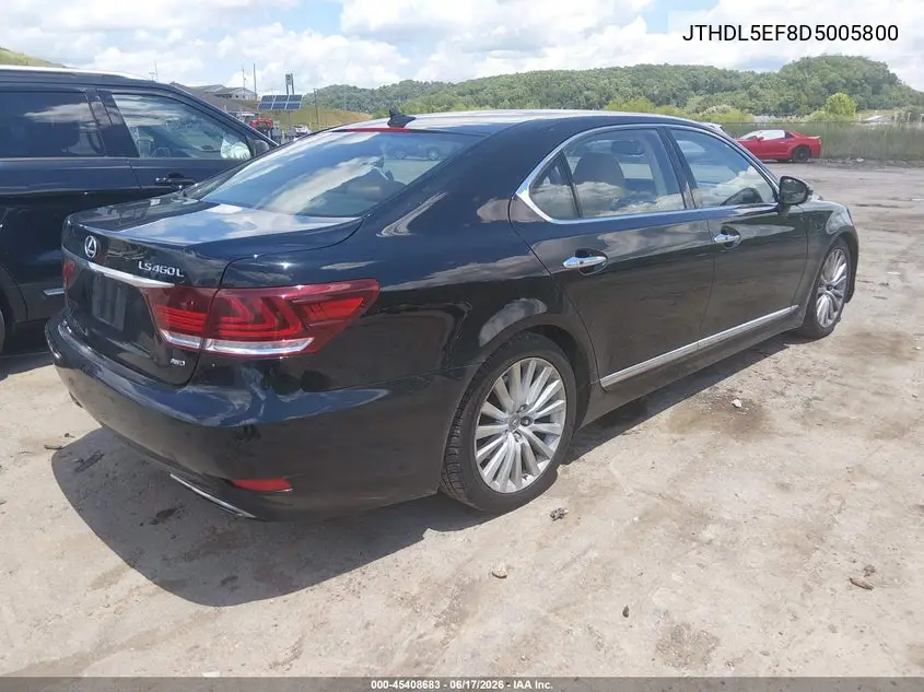 2013 Lexus Ls 460 L VIN: JTHDL5EF8D5005800 Lot: 45408683