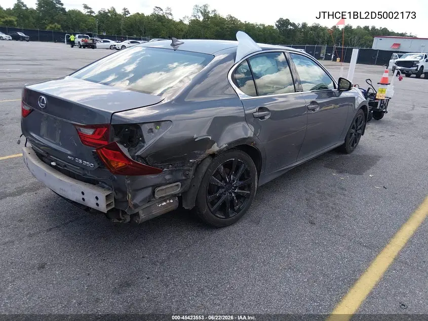 2013 Lexus Gs 350 VIN: JTHCE1BL2D5002173 Lot: 45423553