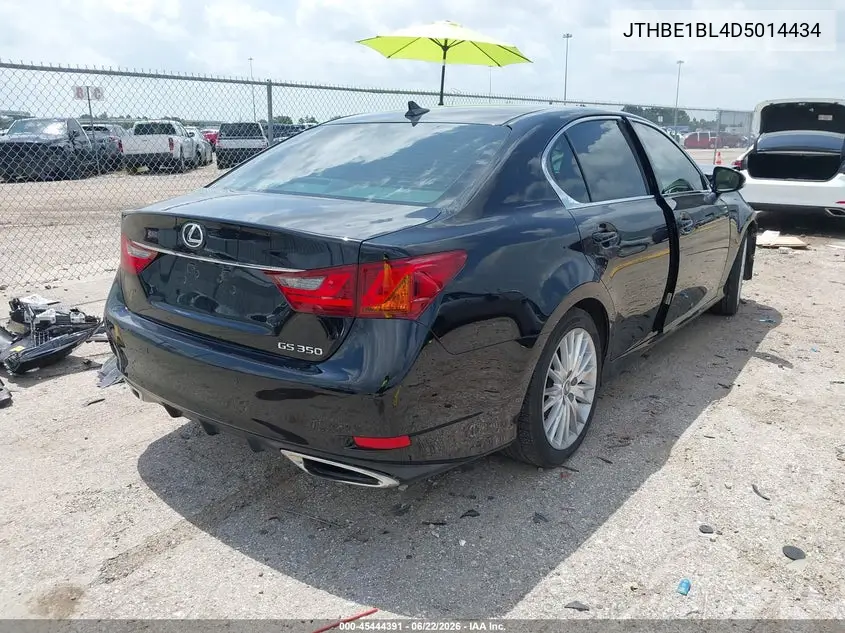 2013 Lexus Gs 350 VIN: JTHBE1BL4D5014434 Lot: 45444391