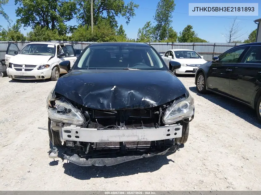 2014 Lexus Ct 200H VIN: JTHKD5BH3E2181893 Lot: 45057394