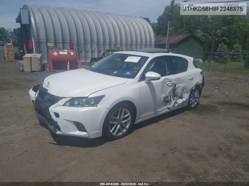 2015 Lexus Ct 200H VIN: JTHKD5BH8F2248375 Lot: 45163366
