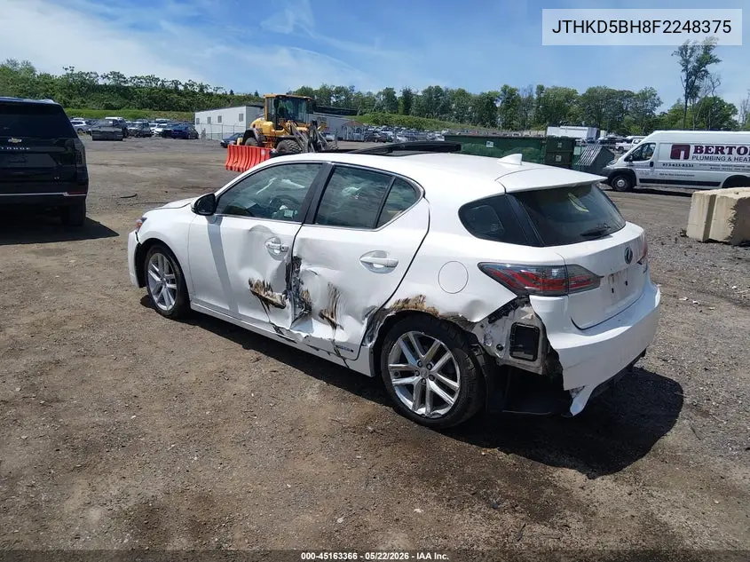2015 Lexus Ct 200H VIN: JTHKD5BH8F2248375 Lot: 45163366