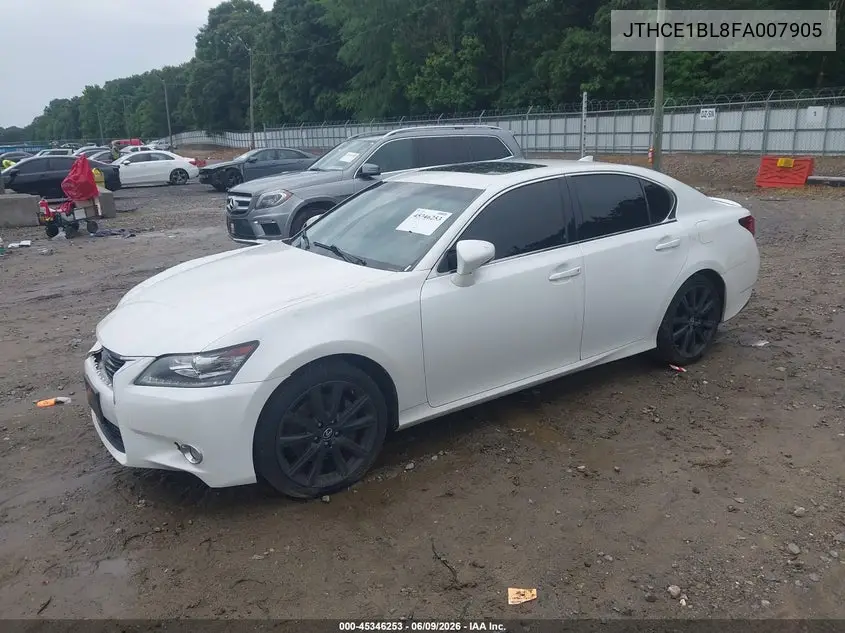 2015 Lexus Gs 350 VIN: JTHCE1BL8FA007905 Lot: 45346253