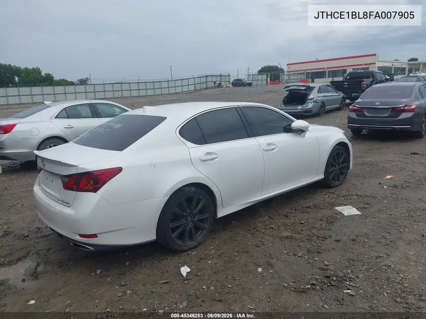 2015 Lexus Gs 350 VIN: JTHCE1BL8FA007905 Lot: 45346253