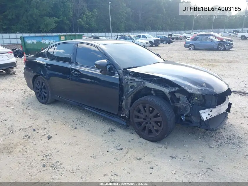 2015 Lexus Gs 350 VIN: JTHBE1BL6FA003185 Lot: 45380084