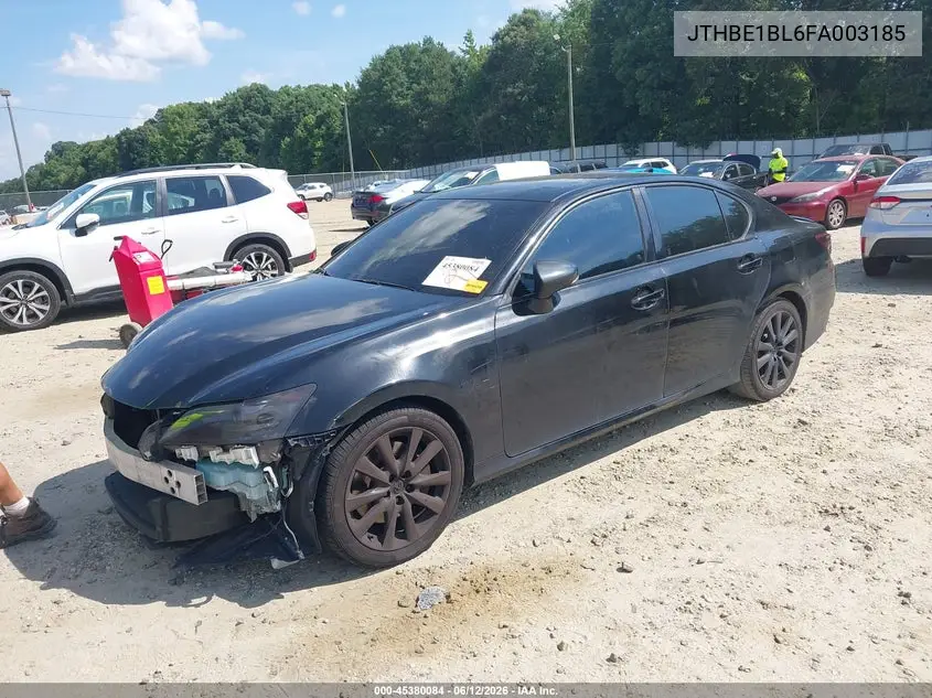 2015 Lexus Gs 350 VIN: JTHBE1BL6FA003185 Lot: 45380084